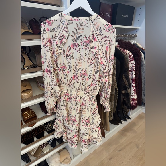 Spell Boho Floral Cream Mini Dress - Picture 11 of 13